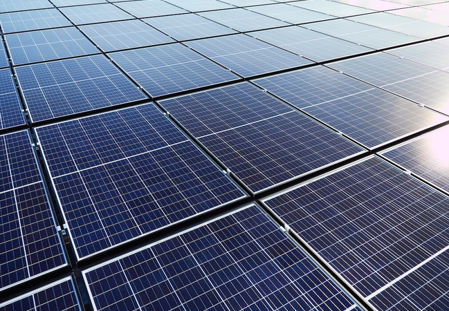 Panneaux Photovoltaïques de production d'électricité solaire.